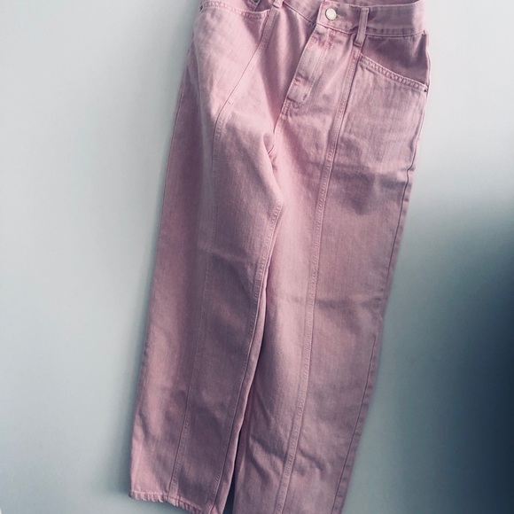 Korean Design Pink Denim Pants - Picture 15 of 16